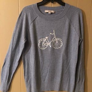 LOFT Crewneck bicycle sweater